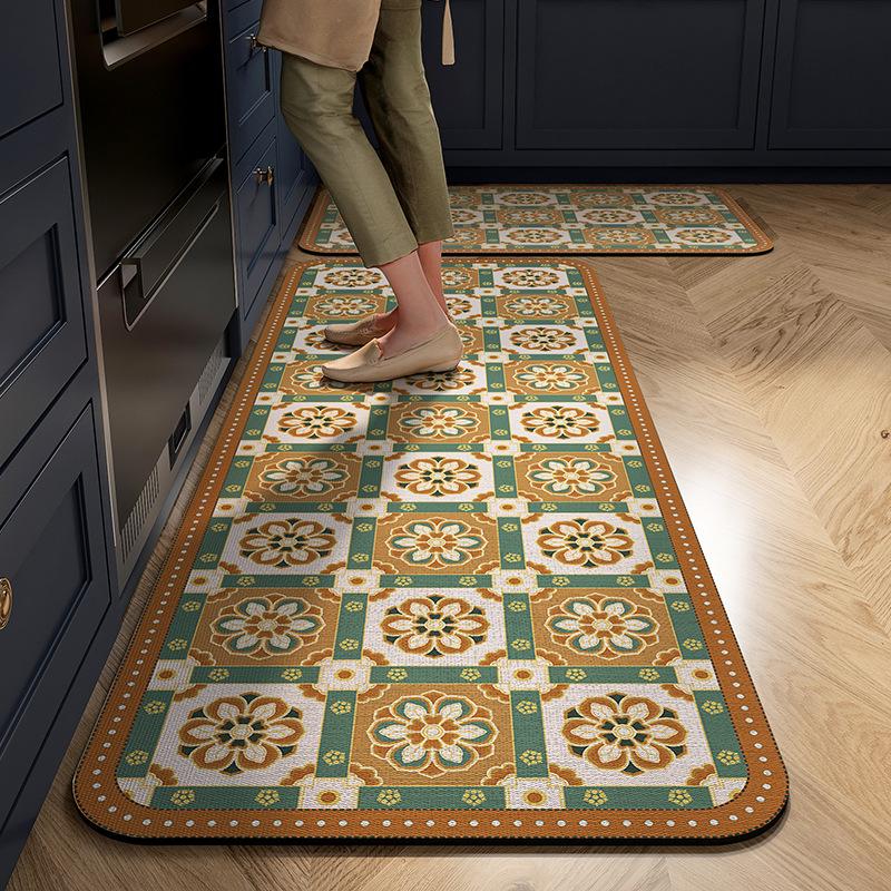 

Коврики для кухни Diatom Mud — маслостойкие, противообрастающие, моющиеся, режущиеся и устойчивые к грязи 60x90+60x180cm