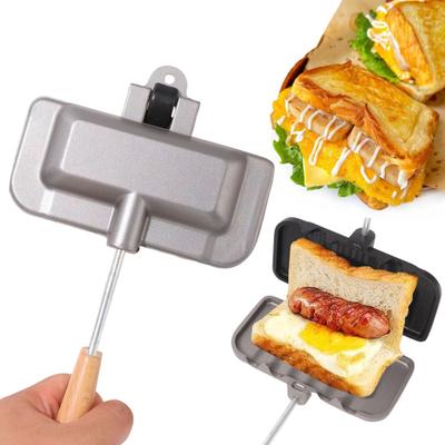 Heißer Sandwichmaker Antihaft Grill Panini Maker Pfanne Aluminium Klapp Käsemaker