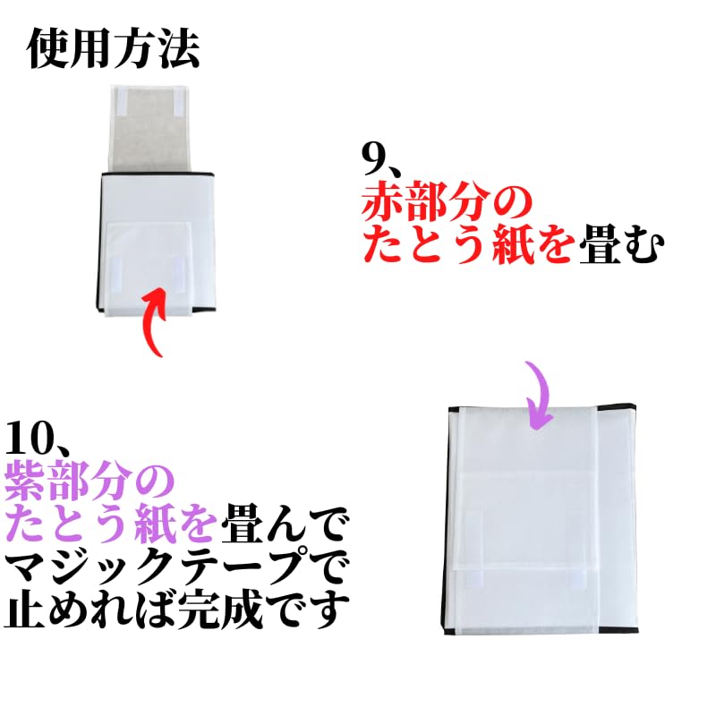 Portable Cardboard for Carrying Securely Kept with Velcro Kimonos,