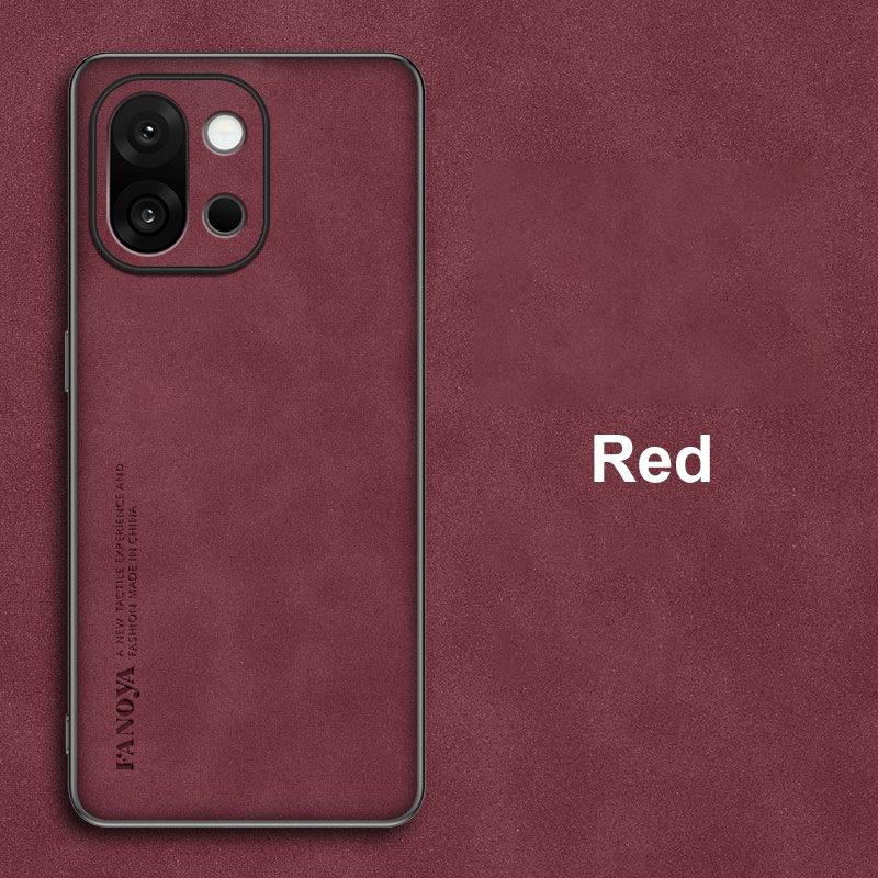 

Для OnePlus 15 Чехол Роскошный Кожаный Чехол для Телефона Для One Plus 15 5G OnePlus15 Задняя Крышка Силиконовый Противоударный Полная Защита For OnePlus 15 красный