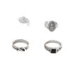 Europäisches und amerikanisches Kreuzring-Persönlichkeits-Set, Mode-Persönlichkeits-Übertreibungsring mit hohem Tragegefühl, Zeigefingerring, kleiner Fingerring