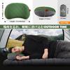 Hikenture Camping Pillow Compact [Ultra Light 140g] 100% Cotton Cover Washable Anti-Slip Treatment Air Pillow Camping Pillow Outdoor Pillow Camping