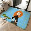 Covor moale absorbant antiderapant Desen animat Kim Possible Covoraș de podea Decor casă Preș de intrare Covoraș de podea pentru dormitor Covor de duș