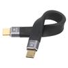 USB C Datenkabel USB C auf USB C 100W 5A Hohe Leistung PD Schnellladung 10Gbps 13cm Typ C Kabel für