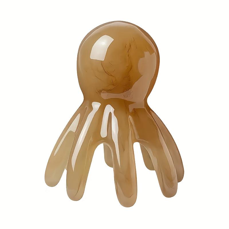 1pc Octopus Scalp Massager Comb - Wide-Tooth Design for Hair Growth & Relaxation, Handheld Head Tool with Smooth Glossy Finish, Elegant Massage Tool