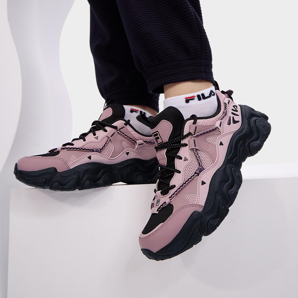 FILA Fluid 5 Cat Paw Shoes 5.0 Versatile Lace-Up Low-Top Casual Shoes Women sneaker Purple Red F12W432101FZN