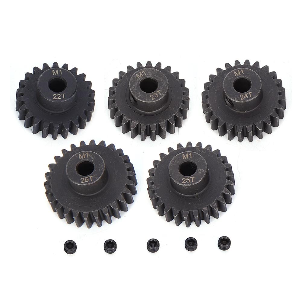 

Chrome Steel Motor Gear Kit cent5mm Inner Hole(M1 22t 23t 24t 25t 26T) RC Accessory