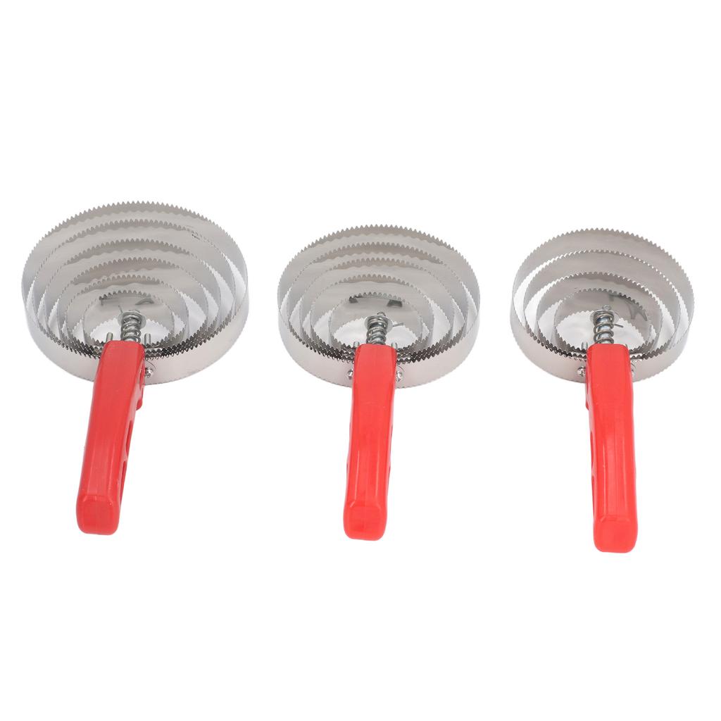 3pcs Horse Curry Comb Multipurpose 4 Rings 5 Rings 6 Rings Double Sided Stainless Steel Curry Comb