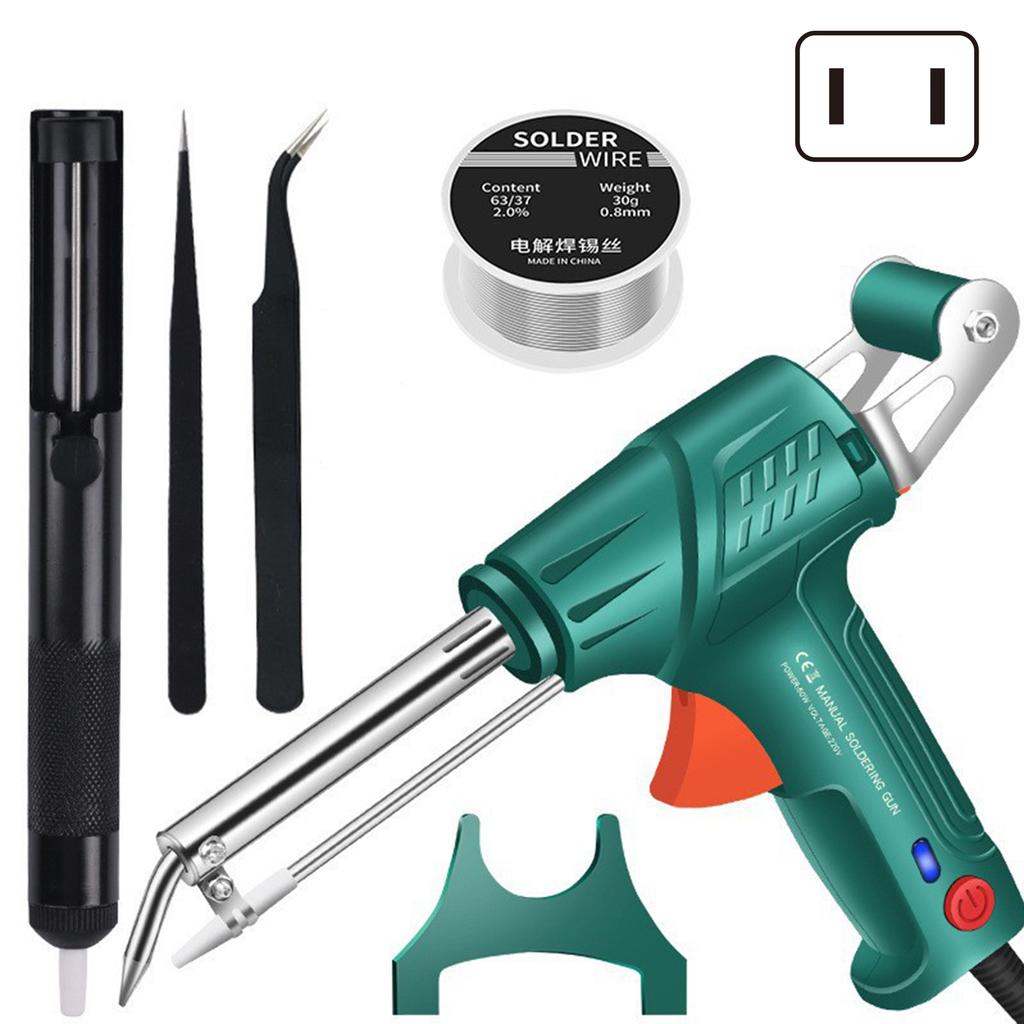 Electric Soldering Iron Gun Hand-Held Internal Heating Soldering Iron Automatically Send Tin Gun Soldering Welding Repair Tool