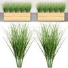 10 PCS Artificial Plants Onion Grass, Faux Shrubs Wheat Grass Greenery Stems Onion Grass-Greenery Faux Greenery Stems for Home Decor, Fake Tall