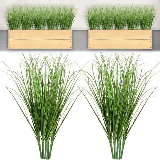 10 PCS Artificial Plants Onion Grass, Faux Shrubs Wheat Grass Greenery Stems Onion Grass-Greenery Faux Greenery Stems for Home Decor, Fake Tall