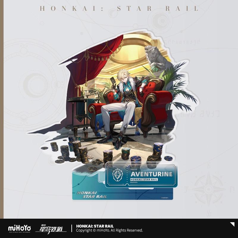 Sunsyea Honkai Star Rail Official Merch miHoYo Original Authentic The Preservation Path Acrylic Stand Keychain Badge Aventurine