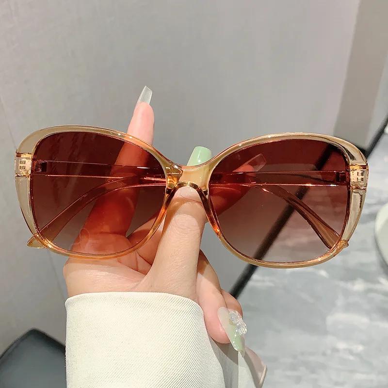 Fashion Vintage Luxury Designer Butterfly Sunglasses Women for Men Sun Glasses Punk Popular Big Frame Olive Green Shades