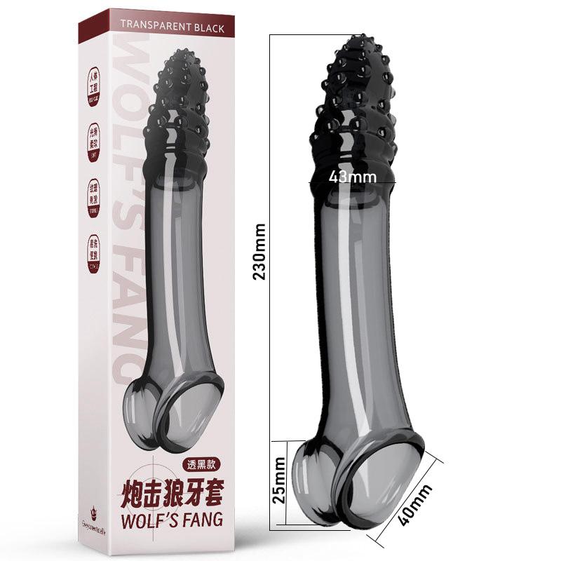 Extend Penis Enlargement Sleeve Vibrator Cock Ring Reusable Condoms Sex Toys for Men G Spot Vibrating