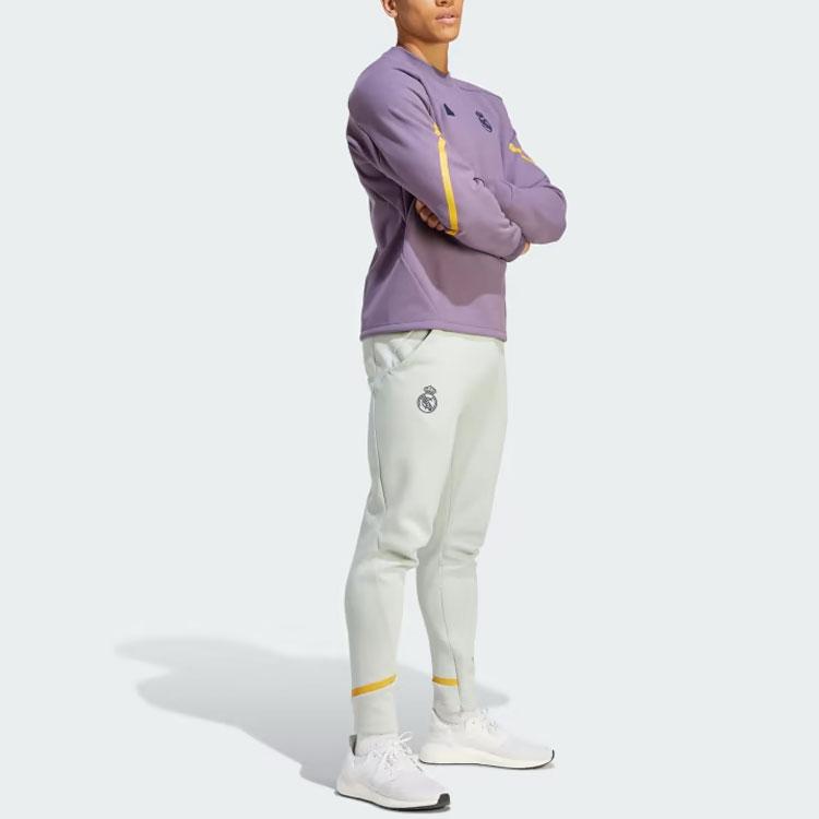 Adidas Real Madrid Designed For Gameday Crew Sweatshirt Men's Purple HY0639