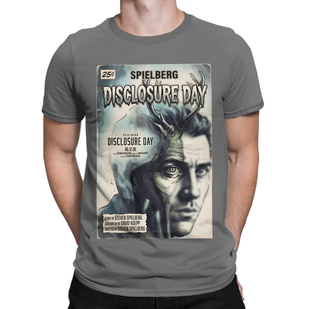Disclosure Day Inspired Retro Art Novelty 100 Cotton TShirt Disclosure Day Tops Tees For Unisex