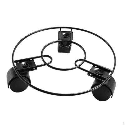 Metal Iron Plant Mover Stand with 3 Wheels for Home And Garden Use