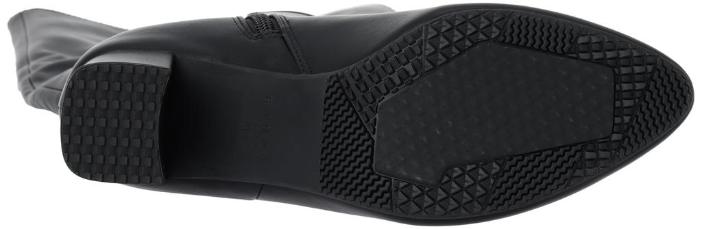 Randa Women's Knee-High Rain Boots, Suitable for All Weather, Black, Size 24.5cm