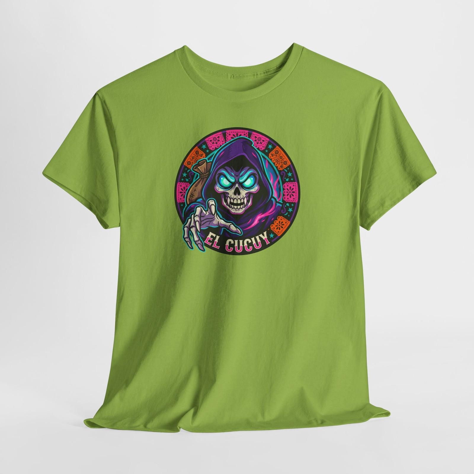 El Cucuy Skull Graphic Tee | Horror Day of the Dead Inspired S разноцветный