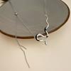 Snake Pendant Double-layered Chain Necklace For Women Couple Trendy Personality Hip Hop Simple Birthday Jewelry Gifts CDN