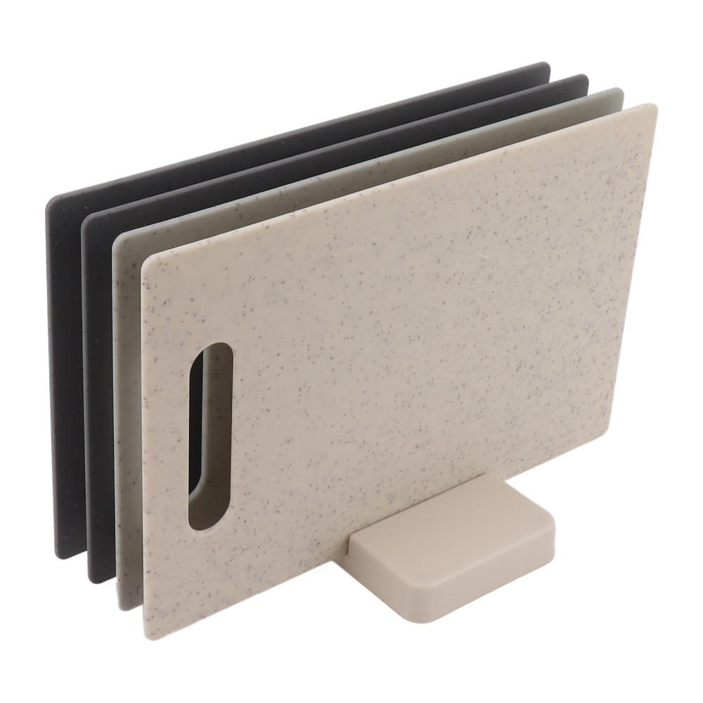 

4Pcs Food Grade Plastic Chopping Boards Non-slip Countertop Protector Meat/Vegetables/Fruits