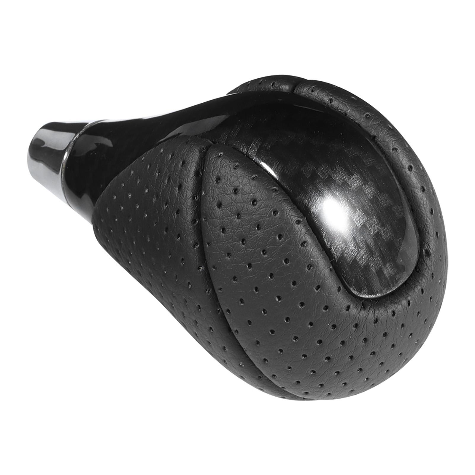 

Ручка переключения передач из углеродного волокна для автомобиля, натуральная кожа, головка рычага переключения передач, подходит для ES300 GS300 IS250 LS400