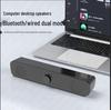 Kompakter Bluetooth-Multi-Device-Lautsprecher mit kabelgebundenem Subwoofer für Desktop, Telefon und Laptop
