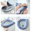Winter Bathroom Toilet Seat Cover Washable Soft Thickening Warmer Pad Cushion Mat Closestool Comfort Pad Bathroom Accessories