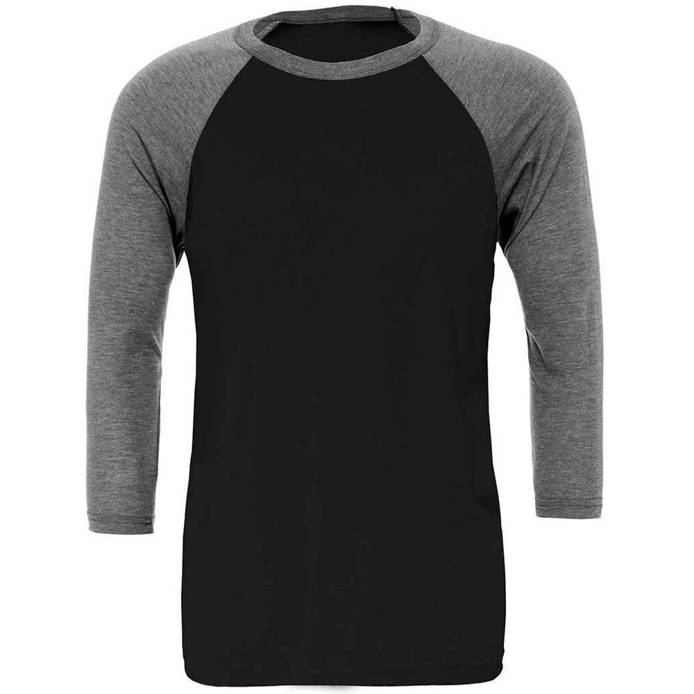 Canvas Unisex Adult 3/4 Sleeve Baseball T-Shirt