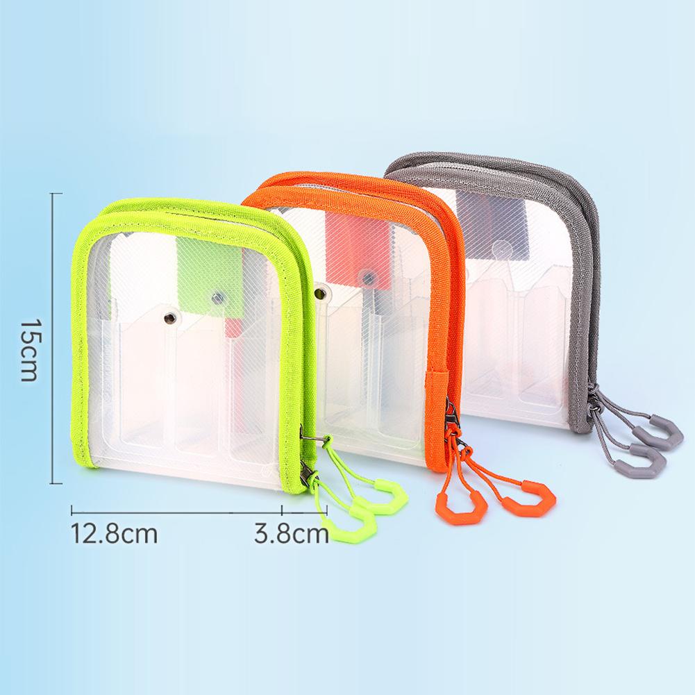 6 Grid Fishing Bag Transparent Fishing Tackle Bag Fishing Hook Cover for Fresh Water and Saltwater