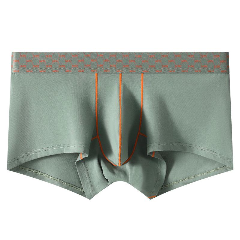 Men's Color Block Low-Rise Boxer Briefs - Cotton Sports Fitness Underwear