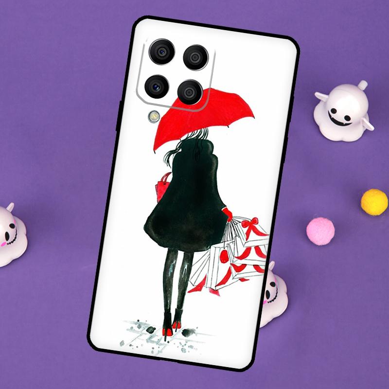 City Fashion Girl Cover For Samsung Galaxy M55 M15 M33 M13 M23 M53 M31 M51 M14 M34 M54 M20 M30s M52 M32 Case