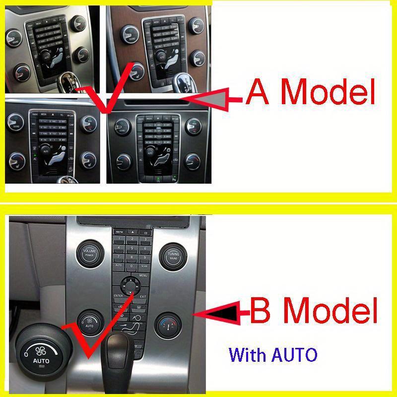 4ks Hliníková slitina Auto Klimatizace Hlasitost Přepínač Knoflík Dekorativní Kroužek Nálepky pro Volvo S60 V60 XC60 S80 V40 Příslušenství