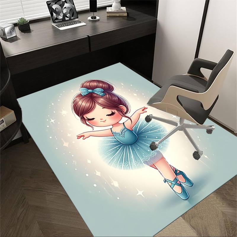 1PC Ballerina Tutu Extra Large Non Slip Floor carpet, Office, family, bedroom, Studio Large Area Rug Indoor Rugs