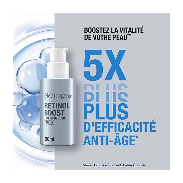 Neutrogena Retinol Boost Crème Visage Hydratante de Jour Anti-âge SPF 15 50ml