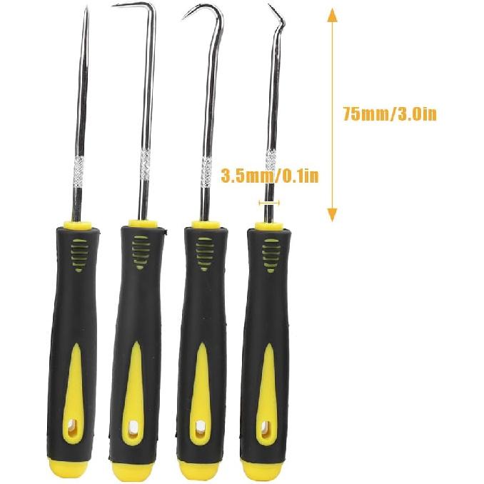 Precision Pick and Hook Set, Automotive Pick Tool Set for Car Auto Oil Seal O Ring Seal Gasket Pick Mini Hooks Puller Remover Perfect for Electronic