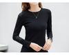 Women's Korean Slim Fit Long Sleeve Round Neck T-Shirt - Autumn Style