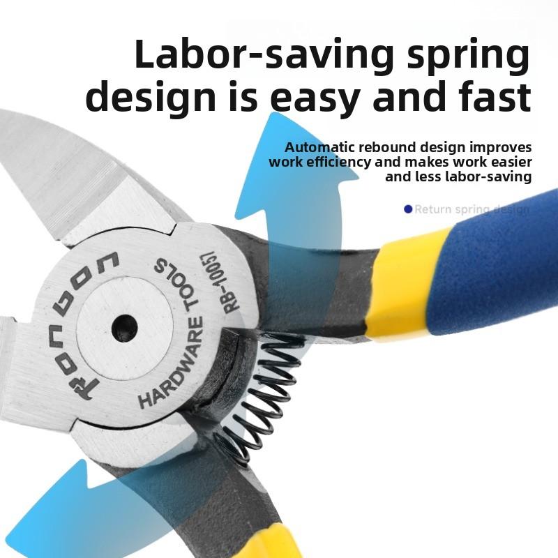 5/6/8 Inch Professional Cutting Pliers Wire Stripping Tool Side Cutter Cable Burrs Nipper Electricians DIY Repair Hand Tools