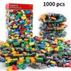300/500/1000 DIY Kreative Bausteine Großpackung Stadt Klassische Bausteine Zusammengebaut Geburtstagsgeschenk Pädagogisches Spielzeug für Kinder
