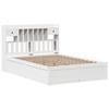VidaXL Cadre de lit sans matelas blanc 150x200 cm bois de pin massif, lit, cadre de lit en bois massif, meuble de chambre à 3323492