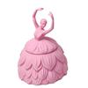 Plastic Angel Trinket Box Pink Jewelry Container Exquisite Ballet Dancer Jewelry Box  Table Decor
