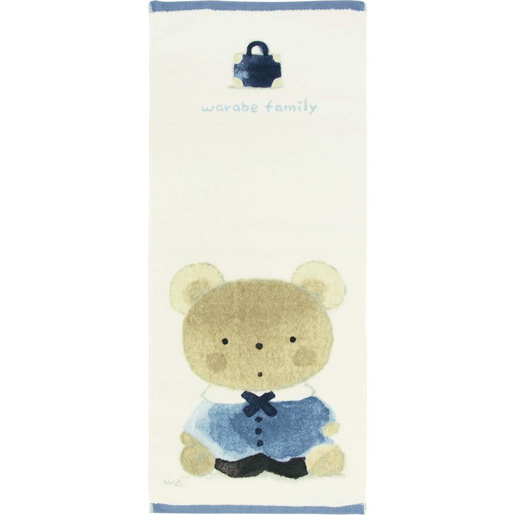 Hayashi Face 34 x 80 Imabari Warabe Big FI207901 Towel, Approx. cm, Towel, Face, Blue,