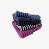 Autumn Winter Women Korean Fashionable Striped Wool Beanie Cap 5 Star Embroidery Knitted Beanie Cap