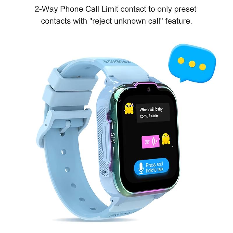 2026 NOVÉ Dětské chytré hodinky GPS 4G Sledování Video hovor Kamera SOS Voděodolný Displej Poloha LBS Tracker Chytré hodinky pro IOS Android