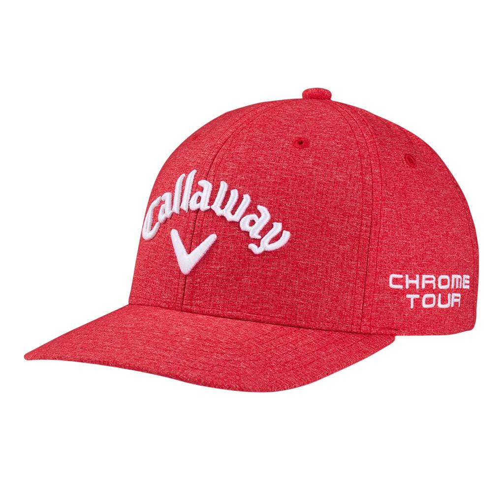 Callaway כובע גברים עם לוגו מודפס וקצה מעוקל