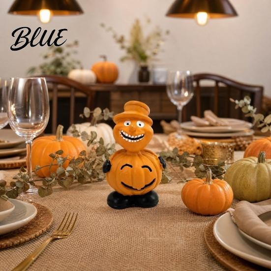 Halloween Courtyard Decorations Pumpkin Figure Ornaments Hand-Painted Resin with Expressions