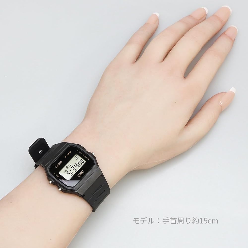 Casio F-91WB-8A Unisex Digital Watch Biomass Plastic Band Dark Gray
