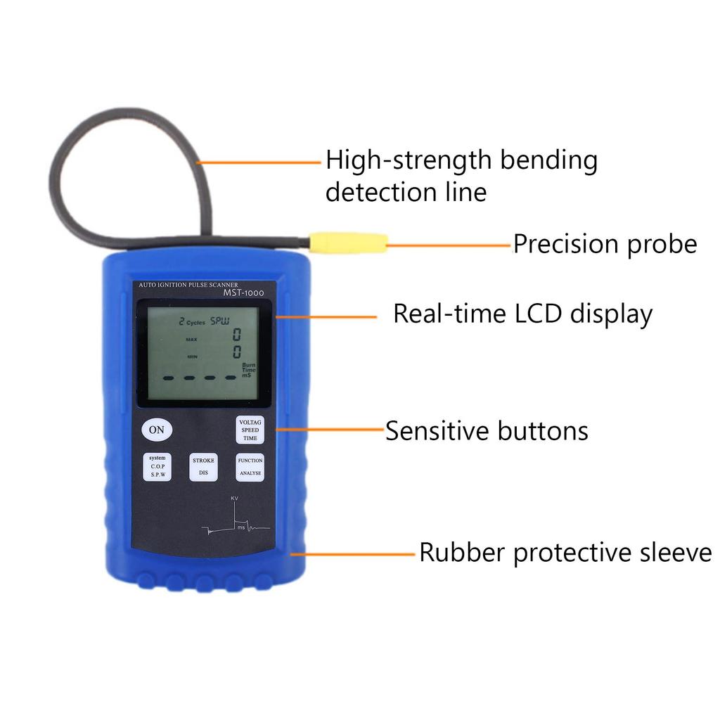 Diagnostic Tools, Car Engine Ignition Analyzer Tester Digital LCD Signal Diagnostic Equipment Tool