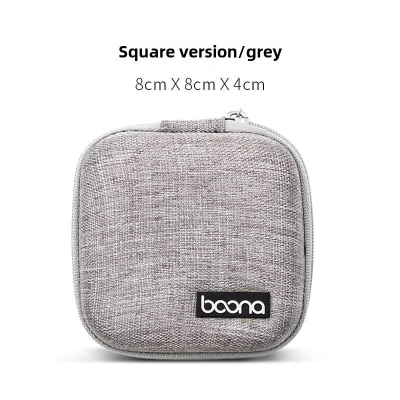 Bluetooth Headset & Charger Storage Box - EVA Protection for Cables, U-Disk, Phone Accessories