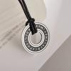 Stainless Steel Trinity Celtic Knot Nordic Rune Pendant Necklace Retro Ethnic Irish Knot Lucky Amulet Jewelry for Men